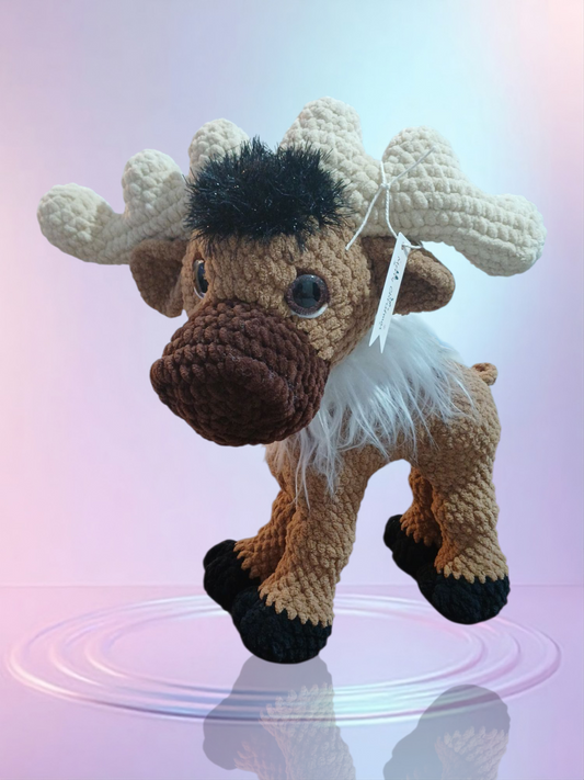 Crochet large moose 🫎 soft toy decoration